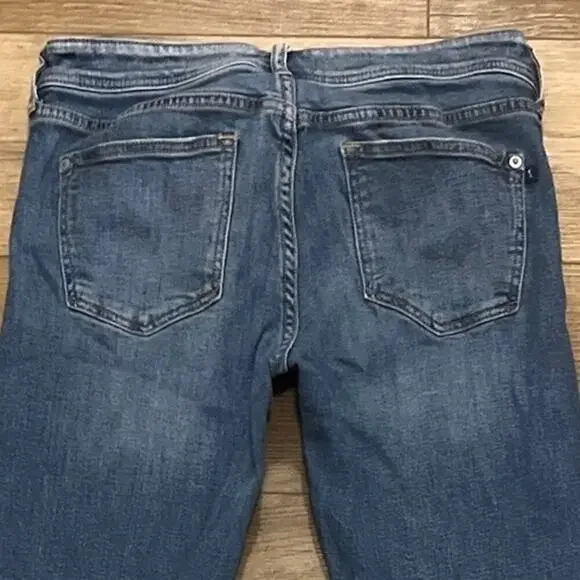 Anthropologie Pilcro Slim Boyfriend Crop Jeans Women's Size 27 Distressed Boho - Picture 8 of 13